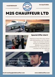 Experience luxury like never before with M25chauffeurs Ltd!